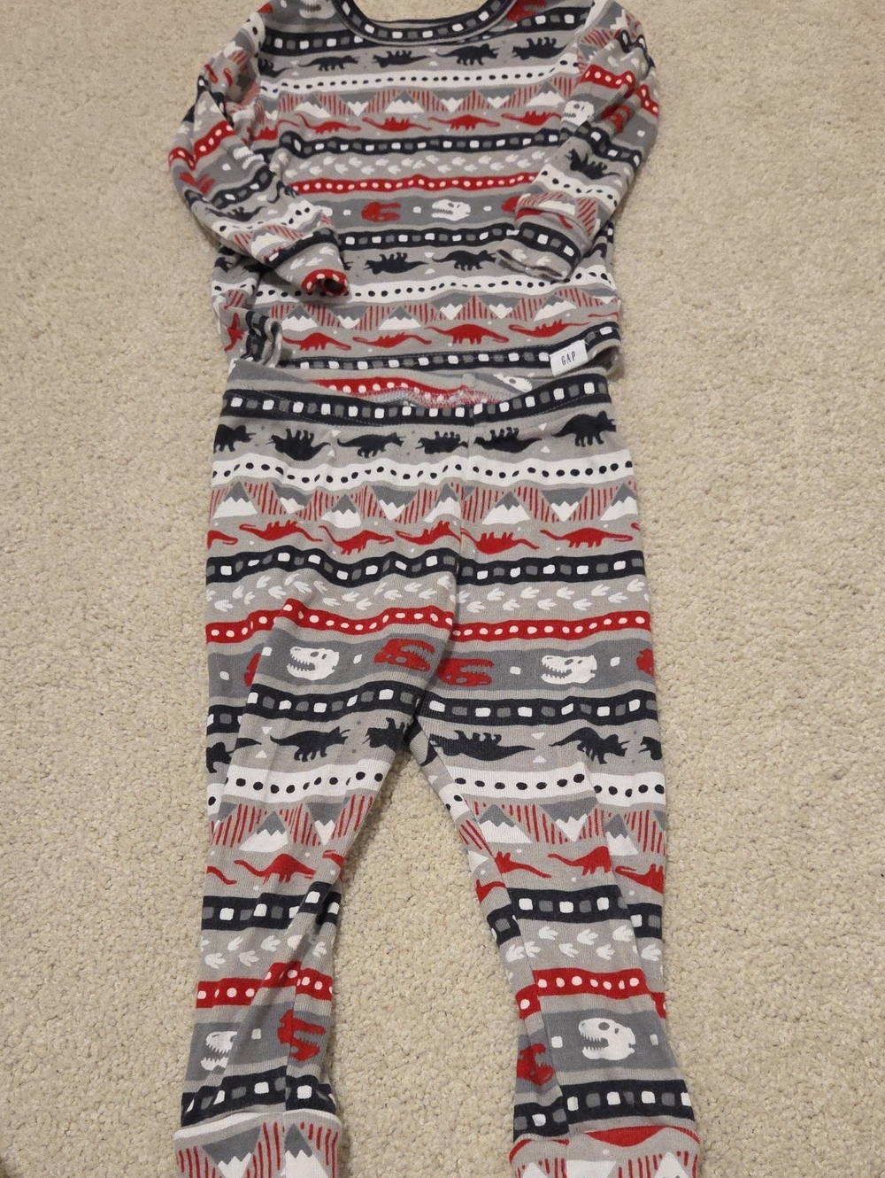 Baby GAP Organic Cotton Dinosaur Pajamas